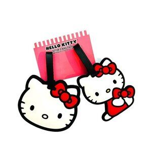 HELLO Kitty Luggage Tags Red + White 2 Pack